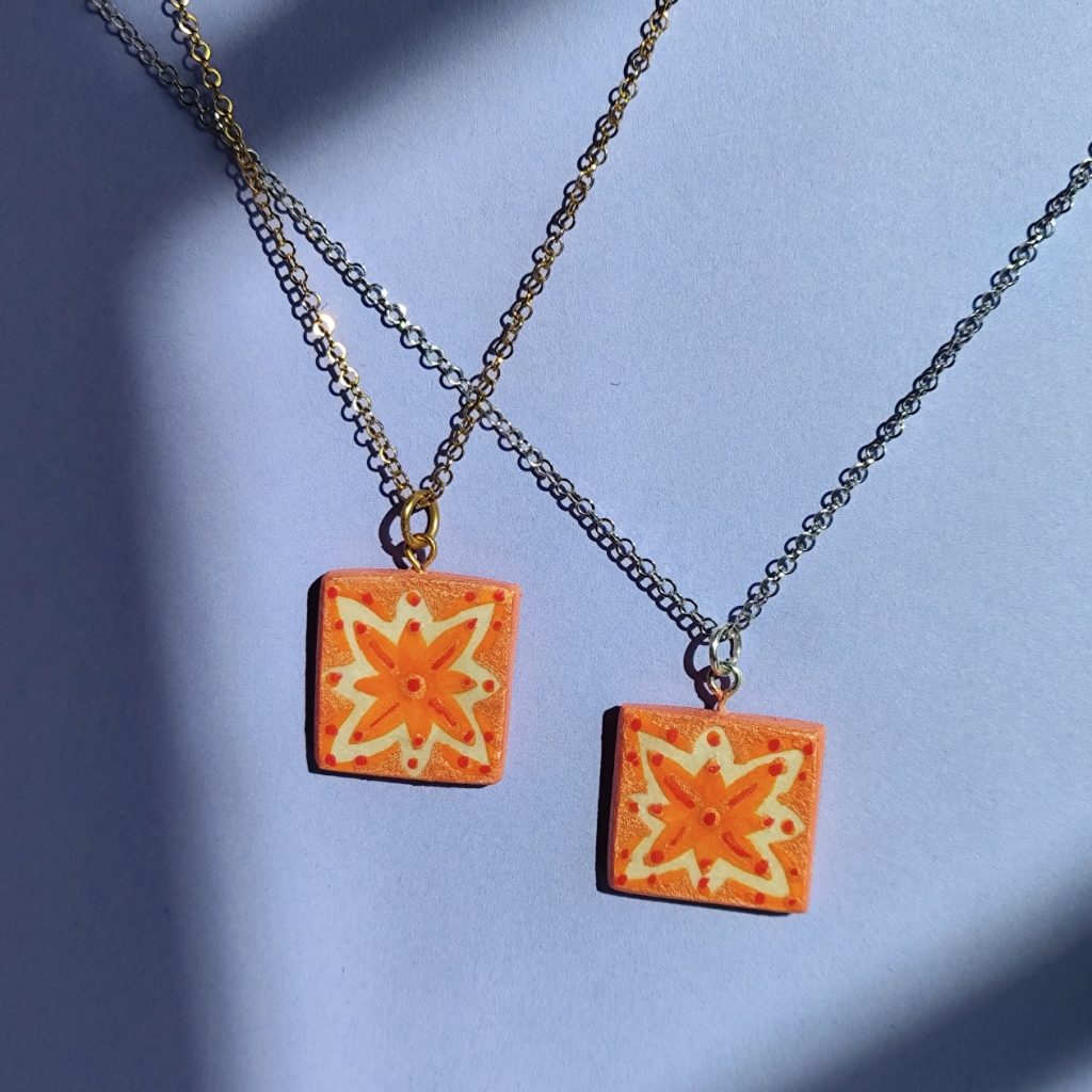 Piastrella arancione