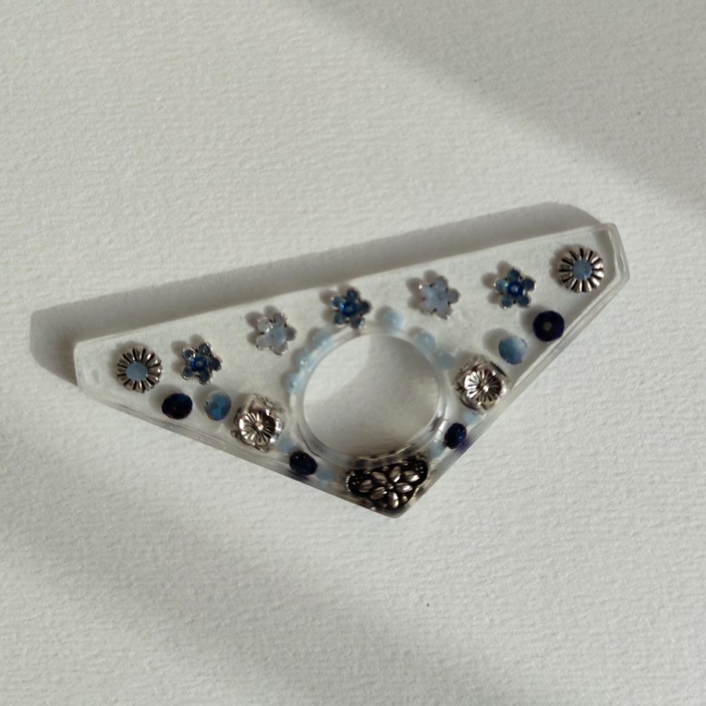 Ferma pagina azzurro e argento